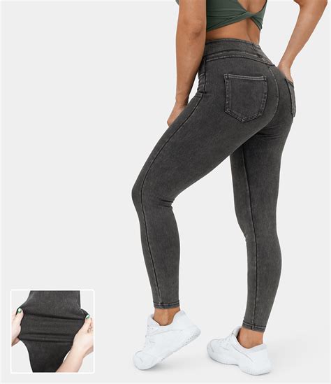 halara leggings|halara denim leggings.